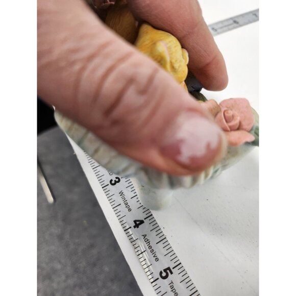 Vintage Bear Couple Sitting On Sofa Collectible Ceramic Figurine Cottagecore - Picture 10 of 12